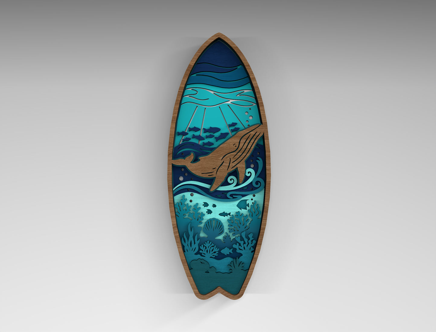 Summer Beach Multilayer SVG Bundle for Glowforge xTool LightBurn 11 Designs