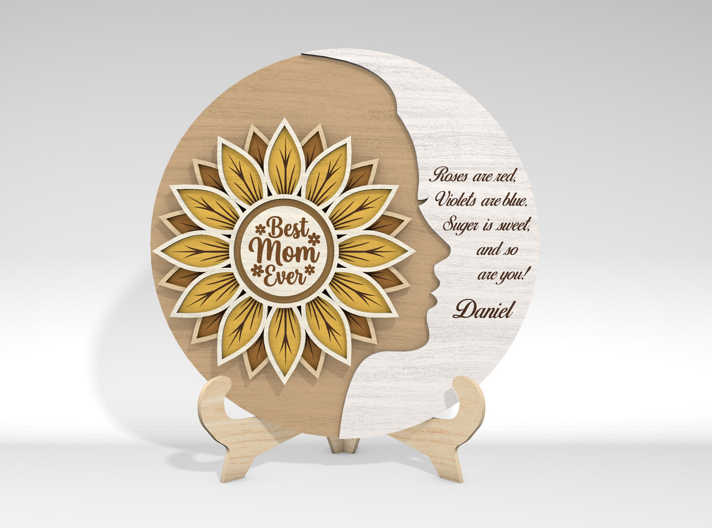 Mother's Day Quote Standing Sign SVG Bundle for LightBurn and xTool