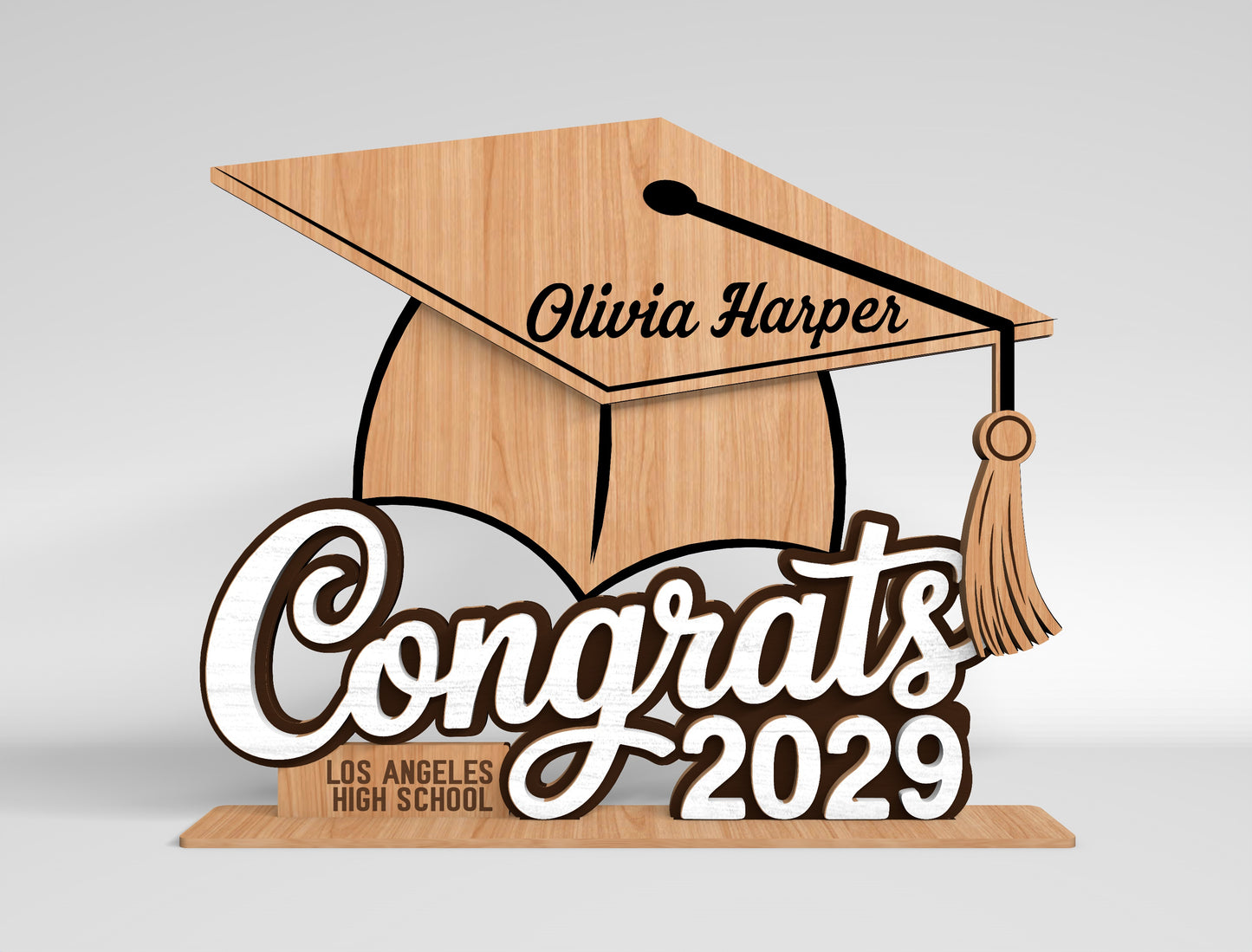 Personalized Graduation Table Sign SVG for xTool and Glowforge
