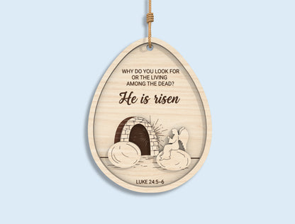 Christian Easter Egg Ornament SVG Bundle for LightBurn and Glowforge