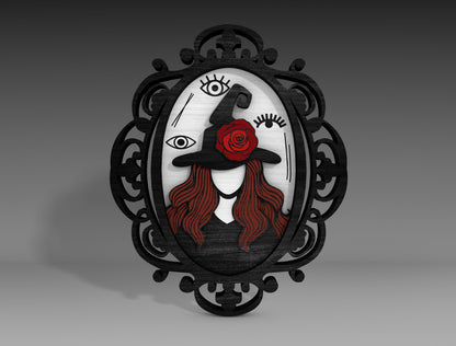 Halloween Gothic Frame SVG Bundle for Glowforge xTool LightBurn | 5 Designs