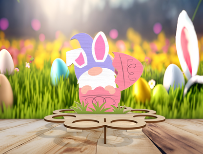 Easter Gnome Egg Holder SVG Spring Egg Display for LightBurn and xTool