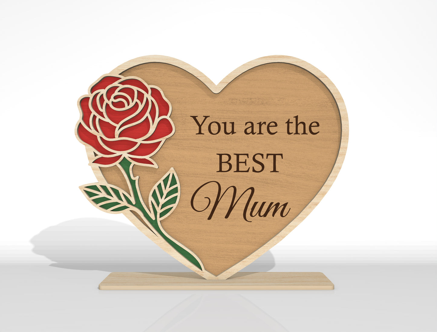 Mother's Day Wooden Sign SVG Bundle Mixed Designs for xTool