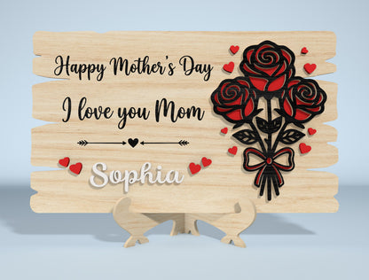 Mother's Day Quote Sign SVG Bundle Laser Cut File for Glowforge and xTool