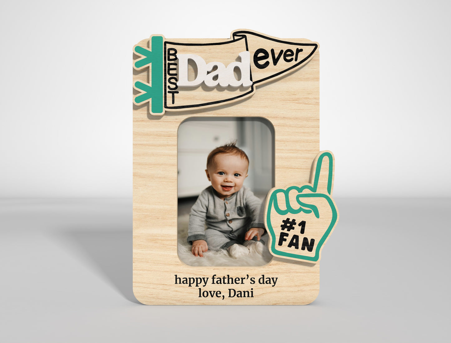 Dad Fridge Photo Magnet SVG Bundle Laser Cut File for xTool and LightBurn