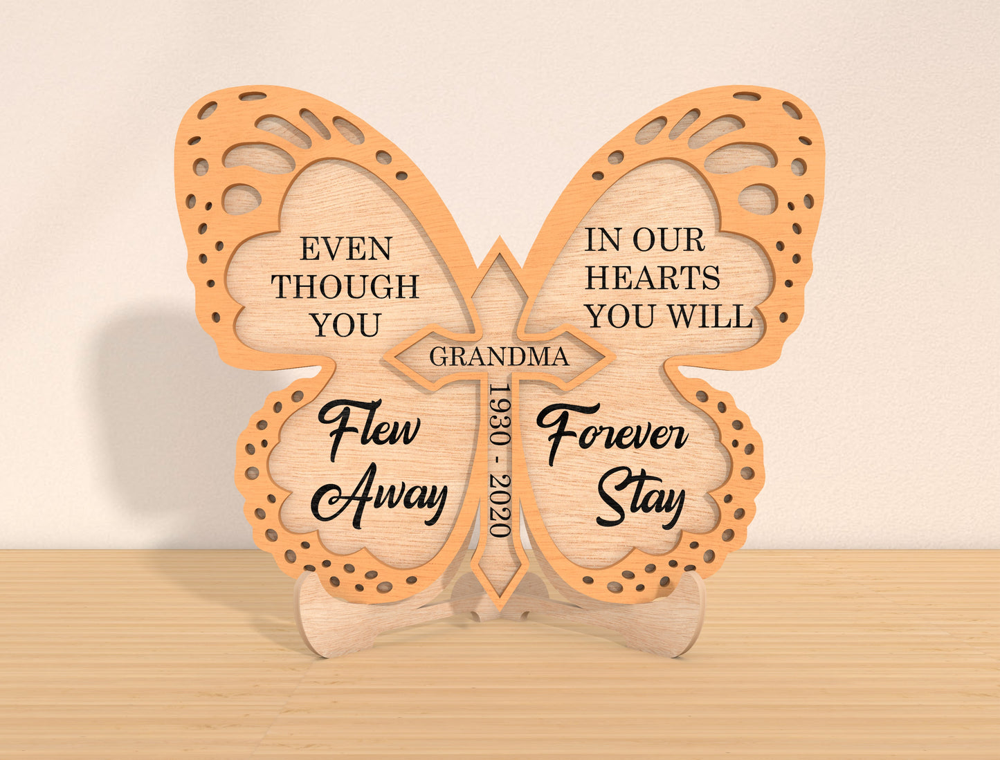 Butterfly Memorial SVG Laser Cut File for xTool and Glowforge