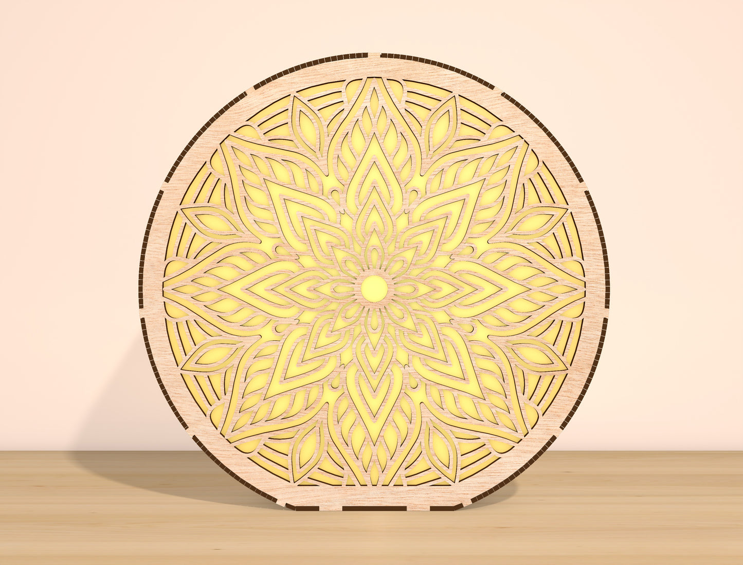 Mandala LED Light SVG Bundle Laser Cut File for Glowforge and xTool