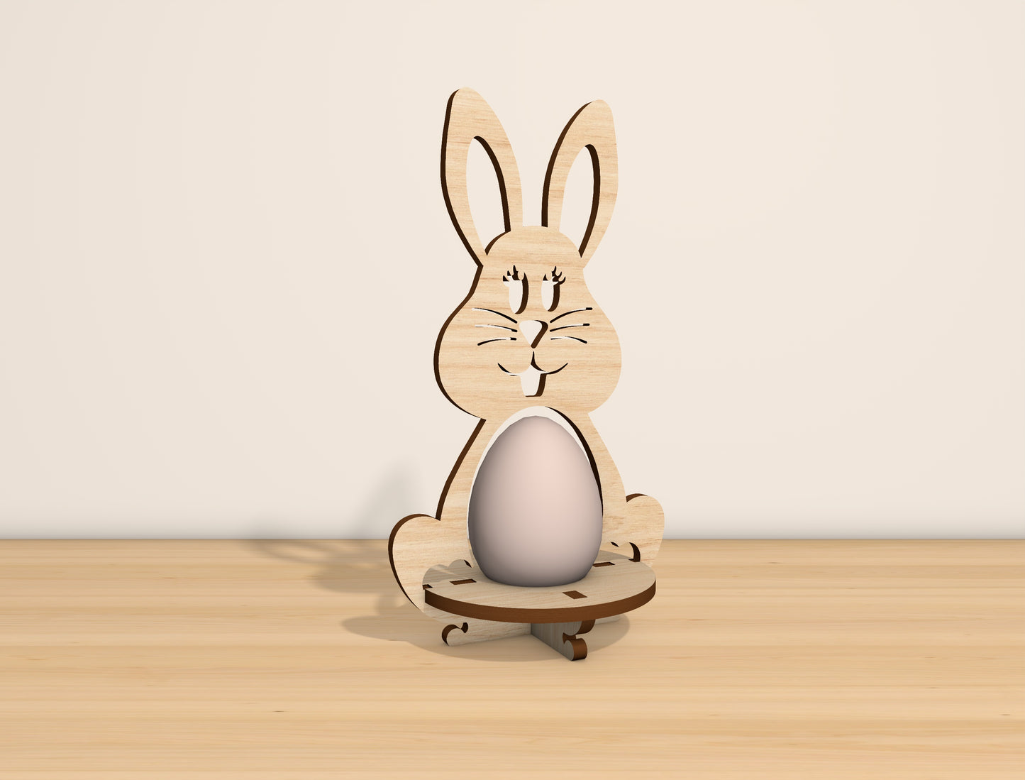 Easter Bunny Egg Holder Stand SVG Bundle 8 Designs for Glowforge and xTool