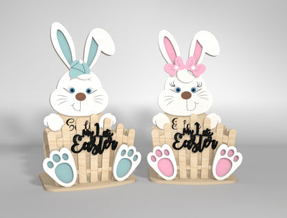My 1st Easter Bunny Chick Lamb Basket SVG Bundle for LightBurn and xTool