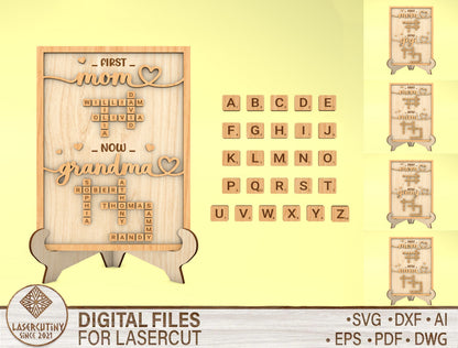 Baby Birth Stats Name Sign SVG Bundle for Glowforge and xTool