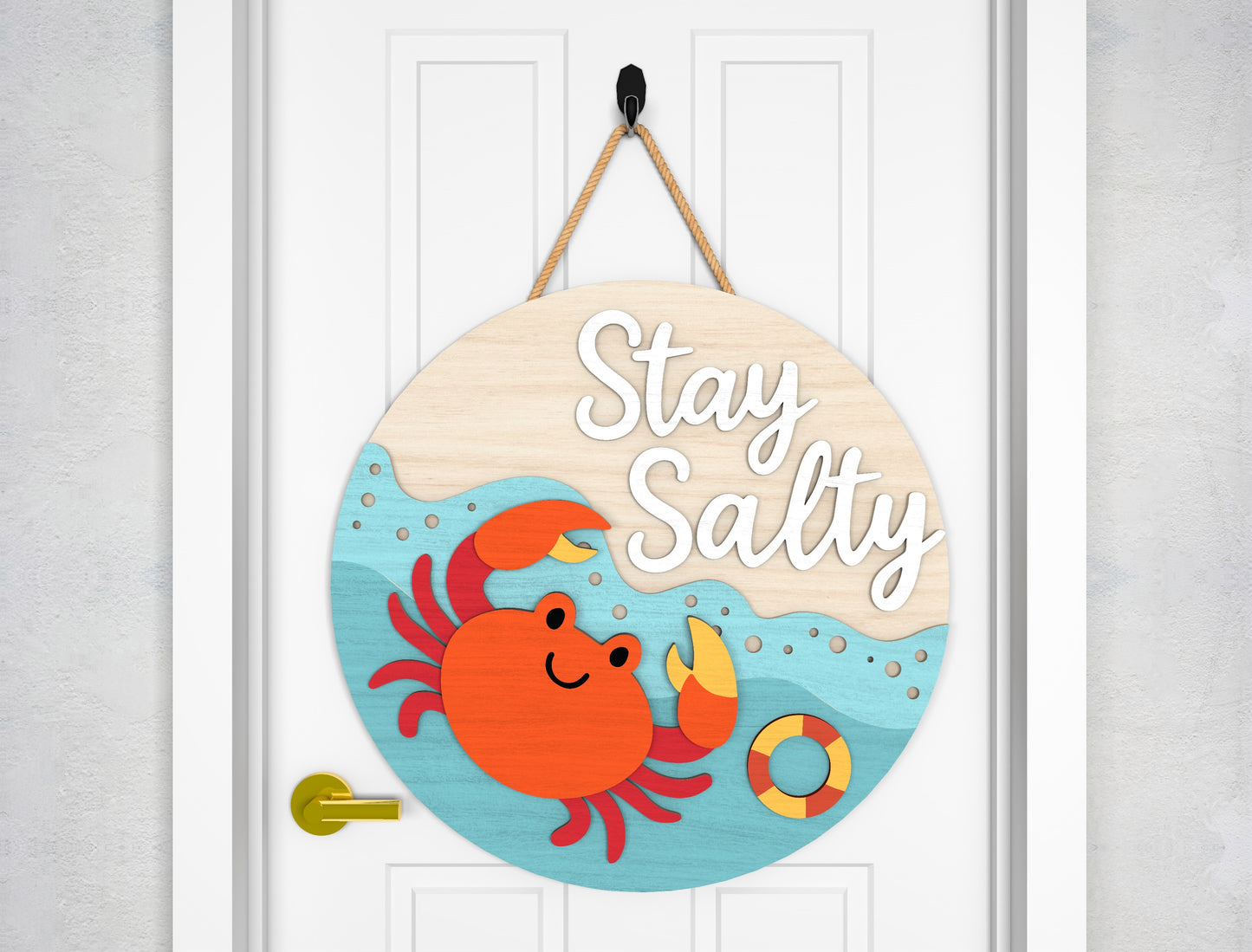 Flip Flop Season Door Hanger SVG Bundle for Glowforge