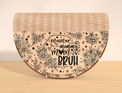 Mother's Day Floral Wooden Chest SVG Bundle for Glowforge and xTool
