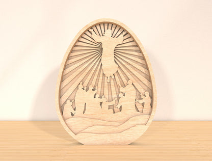 Multilayer Holy Spirit Dove SVG Christian Radiant for Glowforge and xTool
