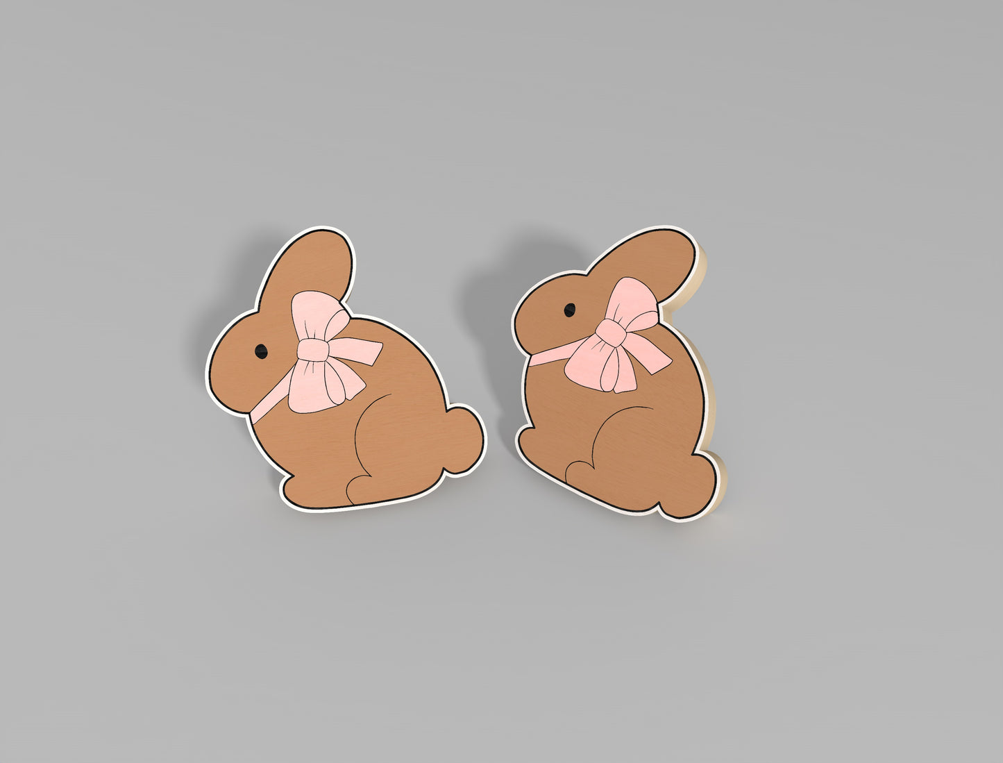 Easter Stud Earrings SVG Bundle Bunny Chick Flower Faith for Glowforge