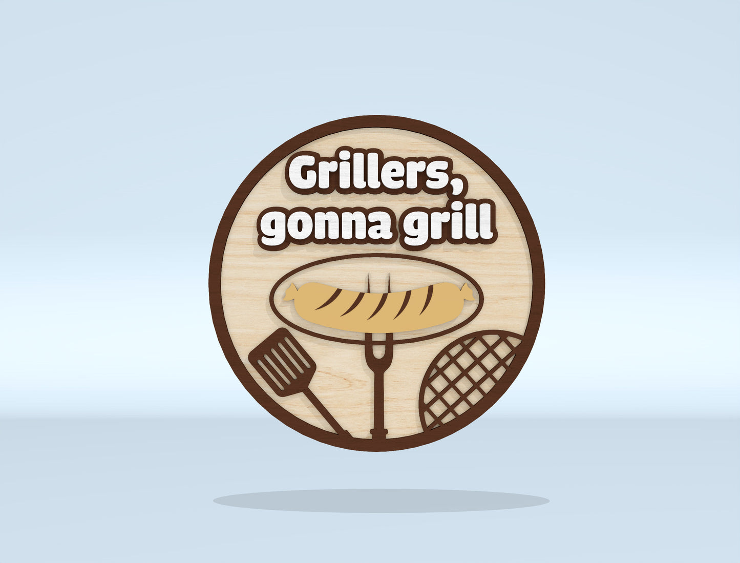 BBQ Grill Sign Bundle SVG Laser Cut File for xTool and Glowforge