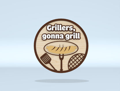 BBQ Grill Sign Bundle SVG Laser Cut File for xTool and Glowforge