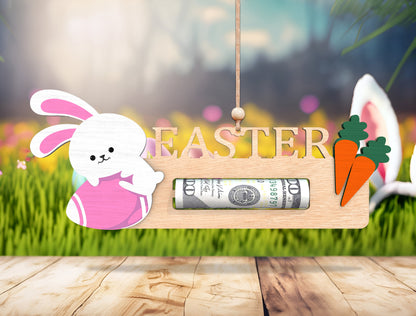 Easter Bunny Money Holder SVG Cash Holder Gift for xTool and Glowforge