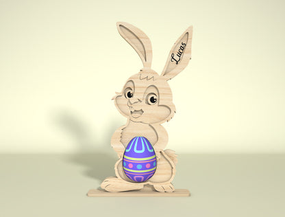 Bunny Egg Holder SVG Bundle Cute Rabbit Easter for LightBurn and xTool