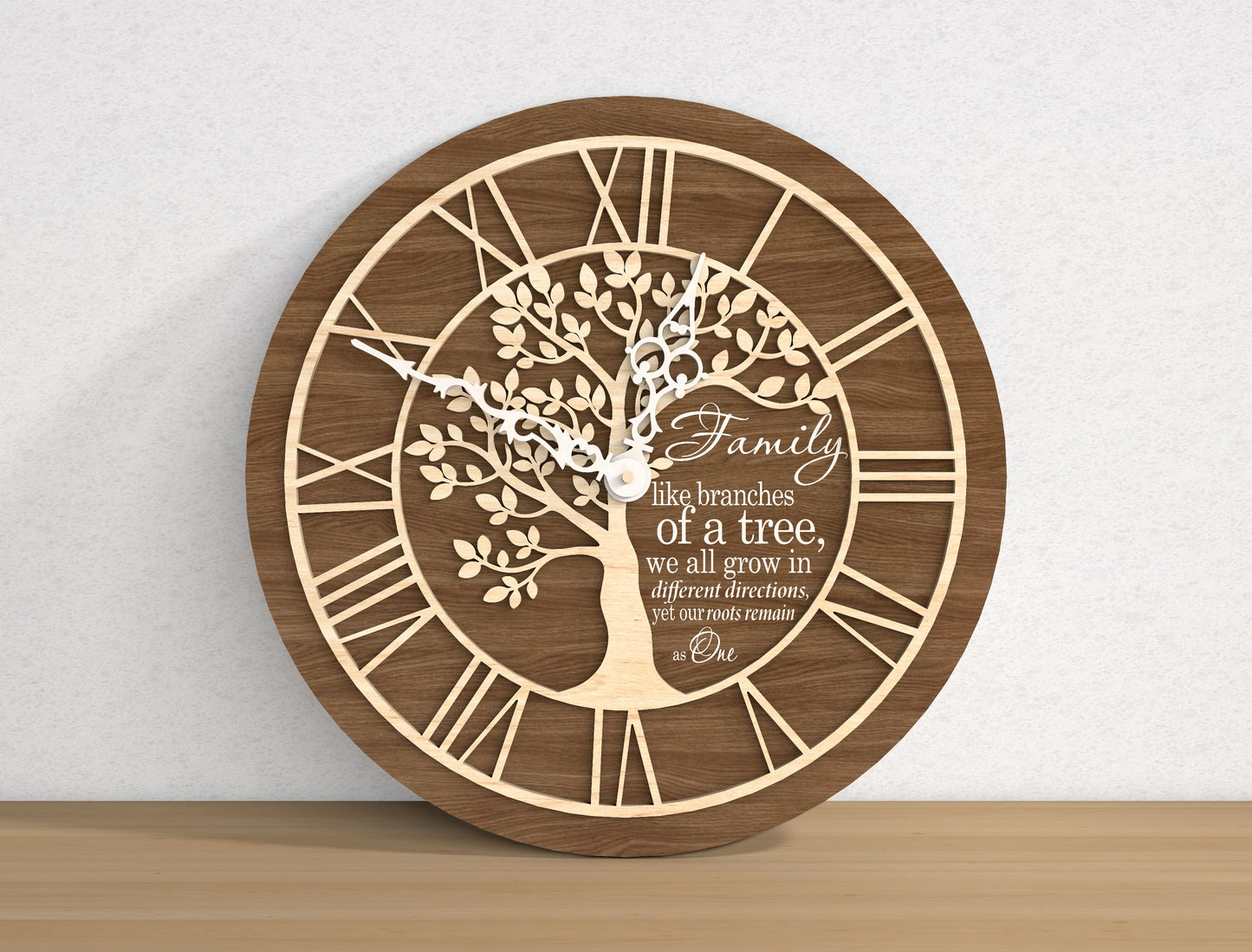 Tree of Life Wall Clock SVG Bundle for Glowforge and LightBurn