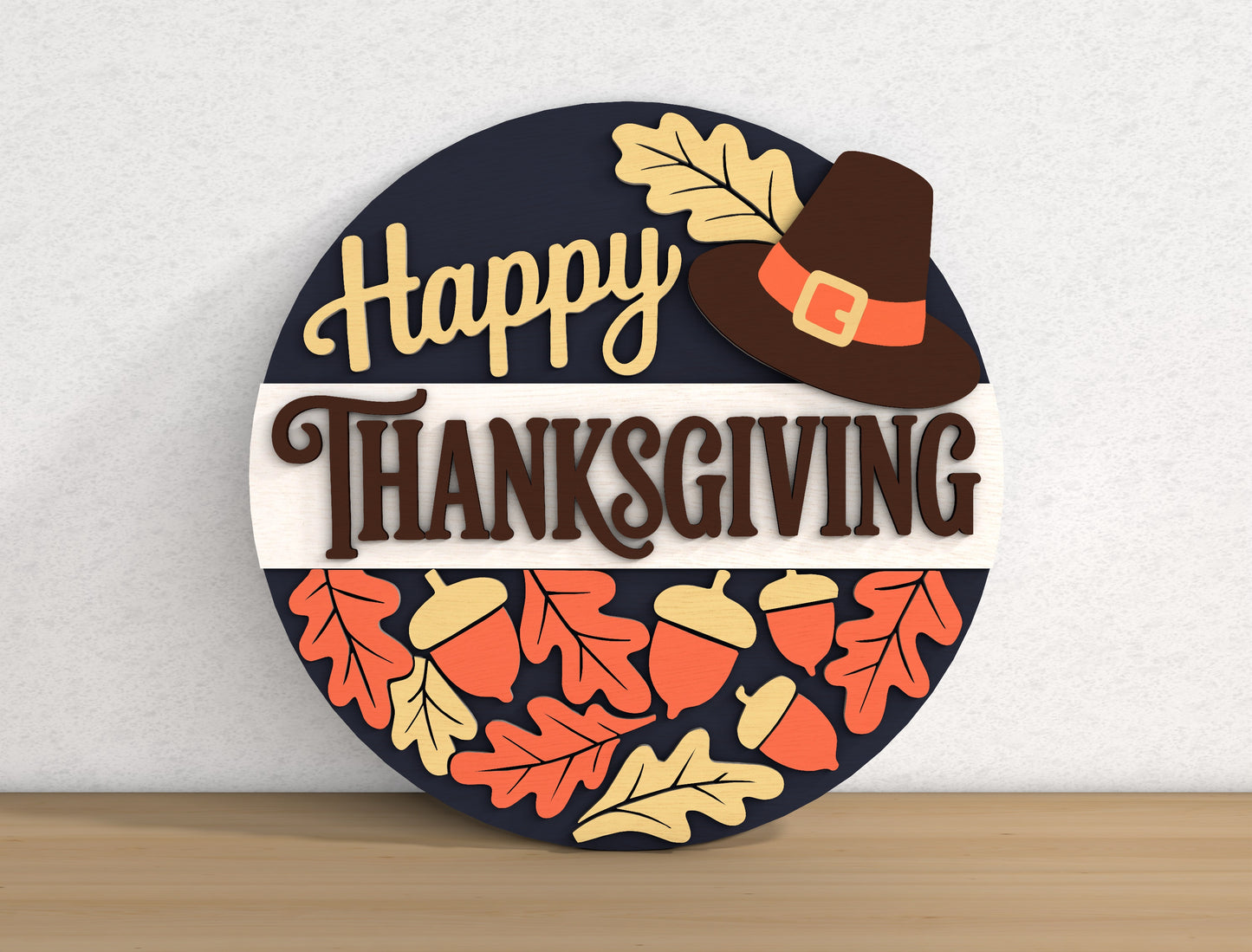 Fall Round Signs SVG Bundle for Glowforge xTool LightBurn 9 Designs