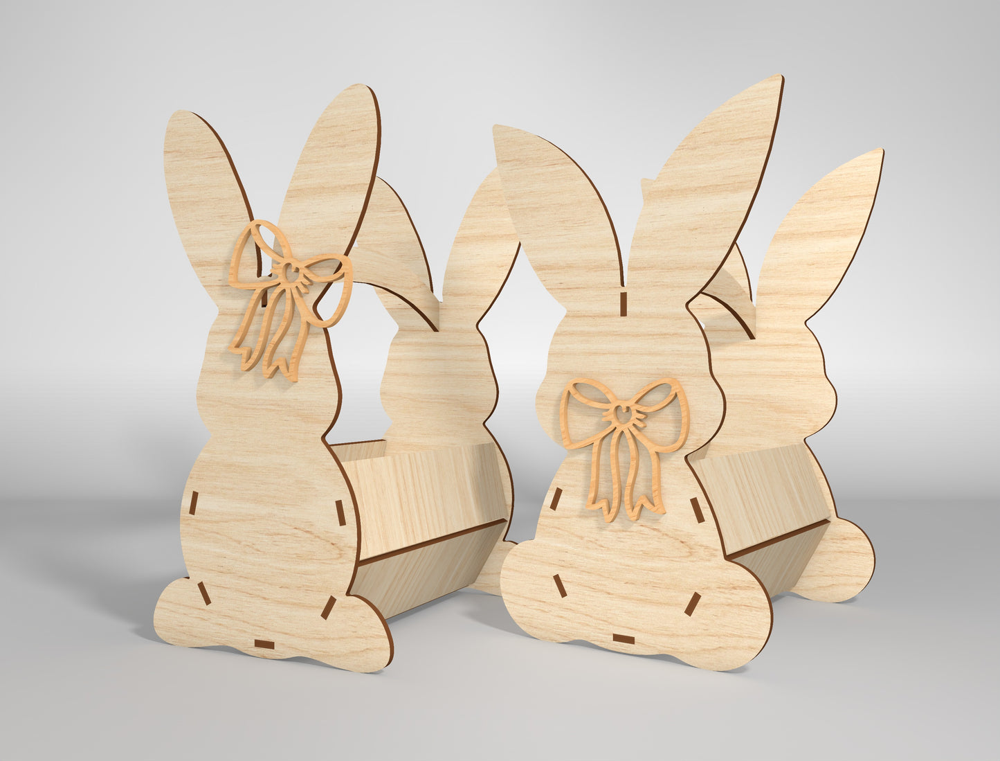 Simple Bunny Egg Holder Stand SVG Easter 8 Designs for Glowforge and xTool