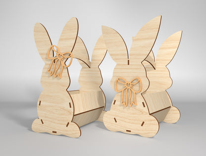 Simple Bunny Egg Holder Stand SVG Easter 8 Designs for Glowforge and xTool