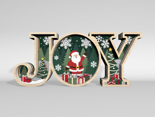 Christmas Layered Word Sign SVG Bundle 2