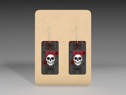 Halloween Rectangle Earrings SVG Bundle 10 Designs for Glowforge xTool