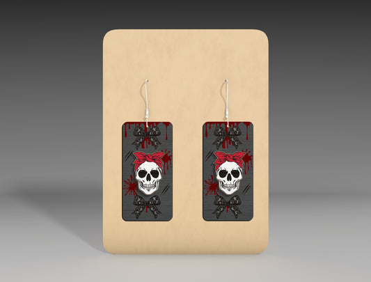 Halloween Rectangle Earrings SVG Bundle 10 Designs for Glowforge xTool
