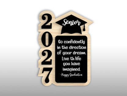 Graduation Quote Tabletop Sign SVG for LightBurn and Glowforge