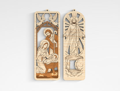 Christian Wooden Bookmark SVG Bible Laser Cut File