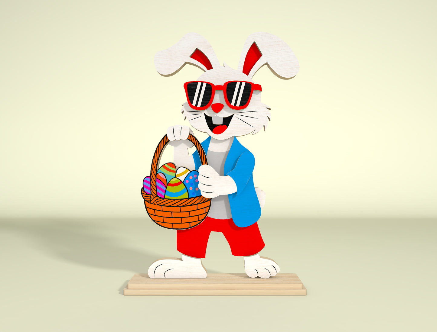 Cute Easter Character SVG Bundle 6 Designs for Glowforge and xTool