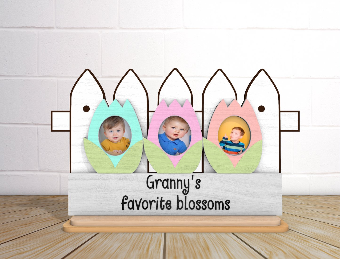 Mom Flower Photo Frame SVG Mommy's Blossoms for Glowforge and xTool