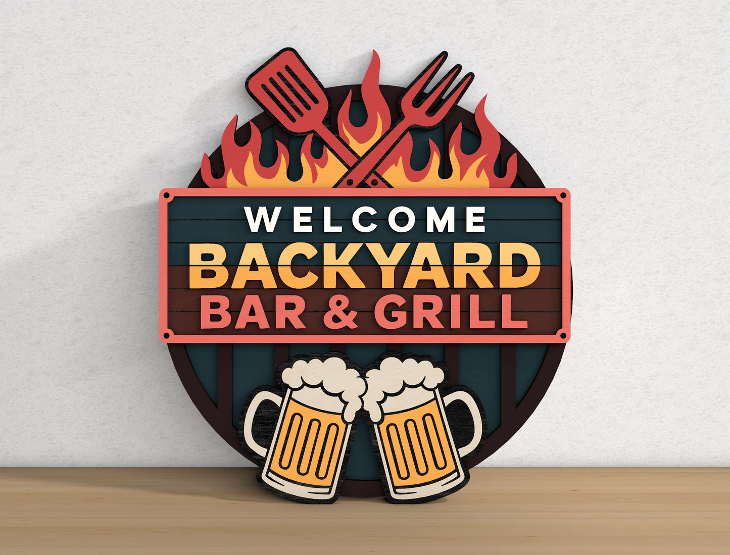 Backyard Bar and Grill SVG Bundle for Glowforge, xTool, and LightBurn