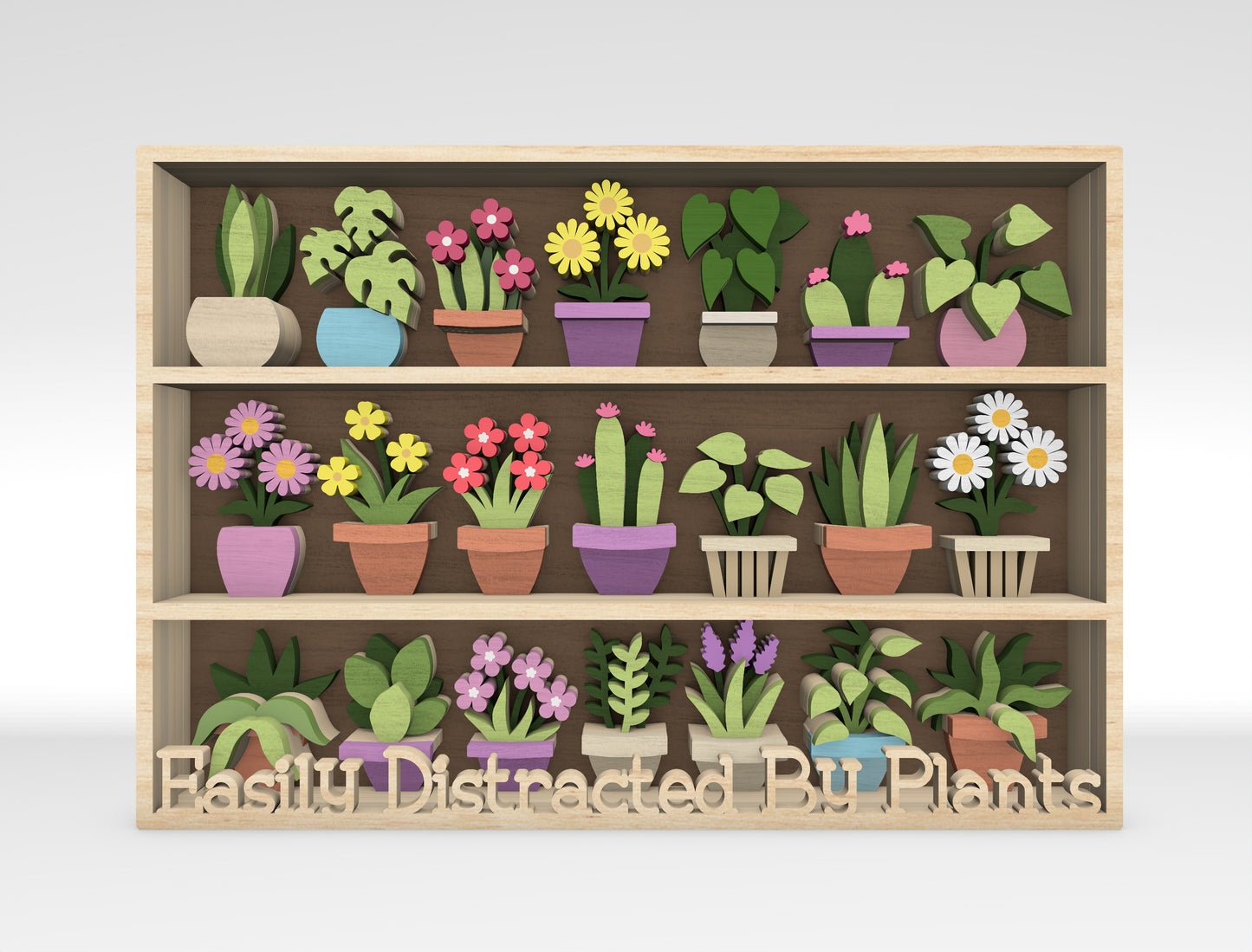 Multilayer Plant Shelf SVG Bundle for xTool and Glowforge