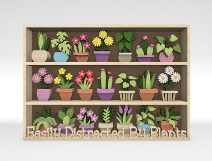 Multilayer Plant Shelf SVG Bundle for xTool and Glowforge