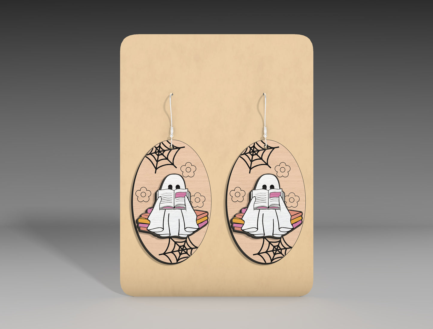 Halloween Pumpkin Ghost Earrings SVG Bundle 3 Designs for xTool Glowforge LightBurn