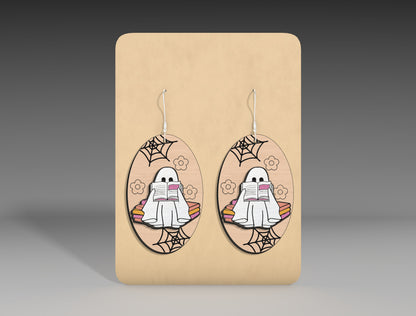Halloween Pumpkin Ghost Earrings SVG Bundle 3 Designs for xTool Glowforge LightBurn