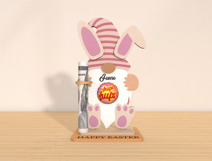 Personalized Bunny Money Holder SVG Bundle 5 Designs for Glowforge and xTool