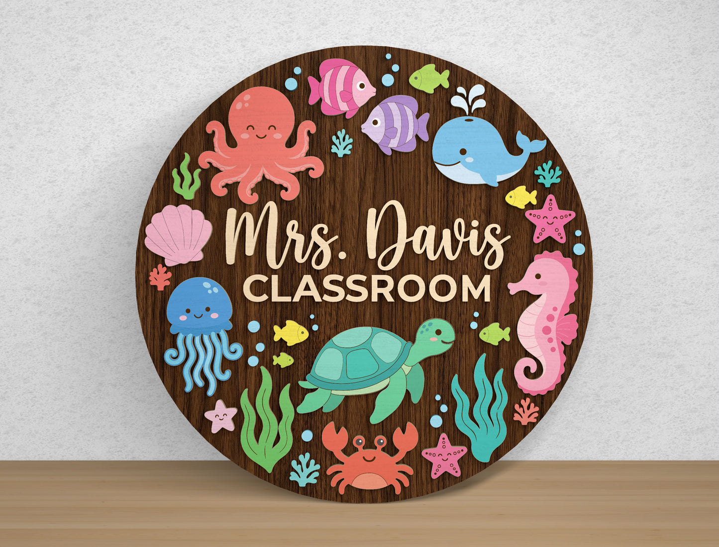 Teacher Door Hanger SVG Bundle for Glowforge xTool LightBurn