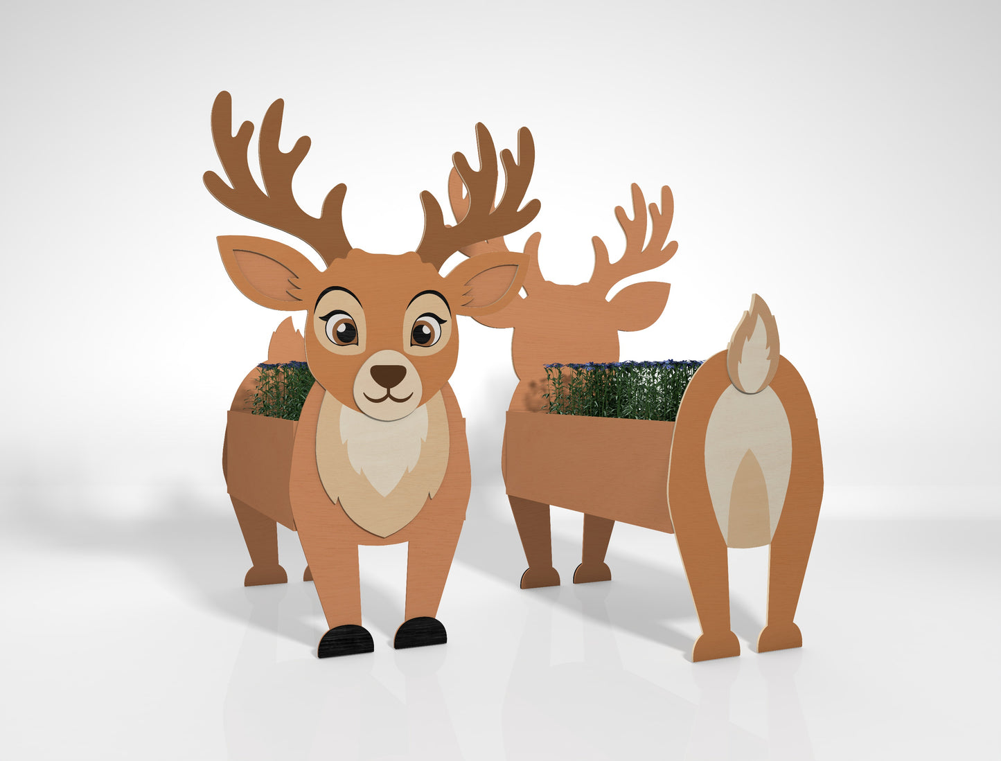Animal Planter SVG Bundle for Glowforge and xTool