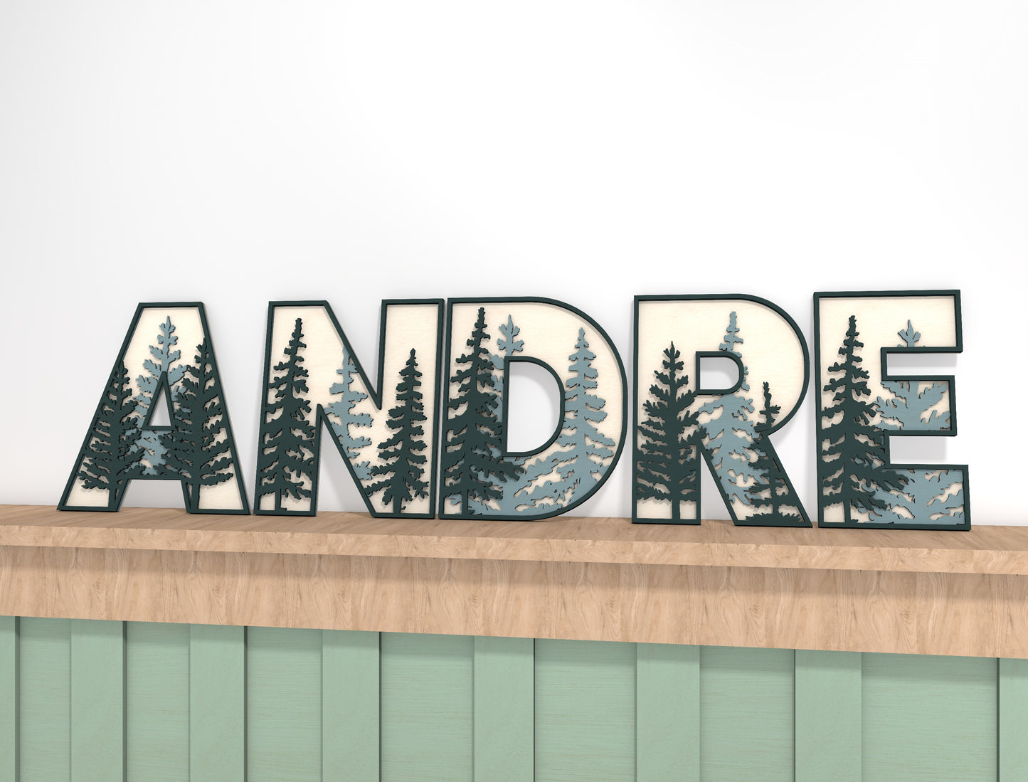 Forest Alphabet Letter SVG Bundle for Glowforge and LightBurn