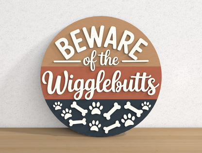 Dog Lover Welcome Door Sign SVG Bundle for xTool and Glowforge