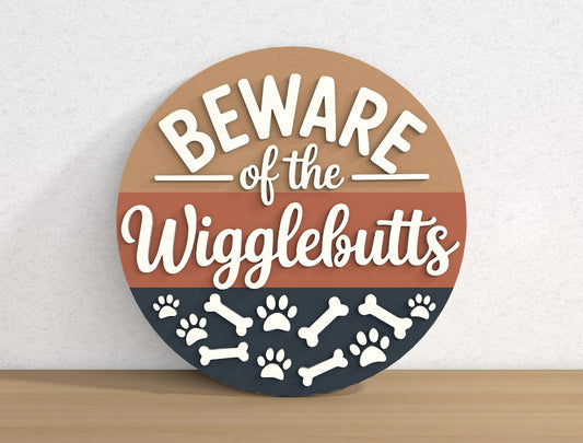 Dog Lover Welcome Door Sign SVG Bundle for xTool and Glowforge