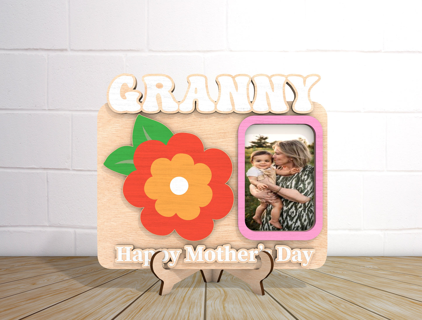 MOM Photo Frame Sign SVG Bundle Mother's Day for Glowforge and xTool