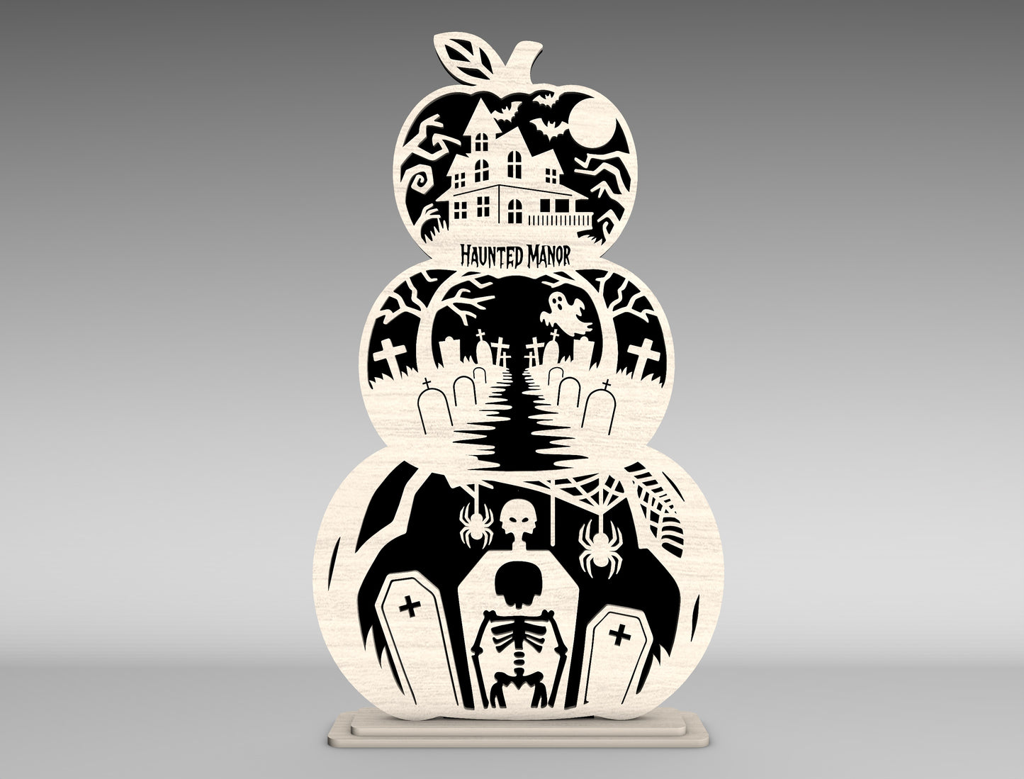 Halloween Pumpkin Silhouette SVG Bundle Laser Cut Files for Glowforge