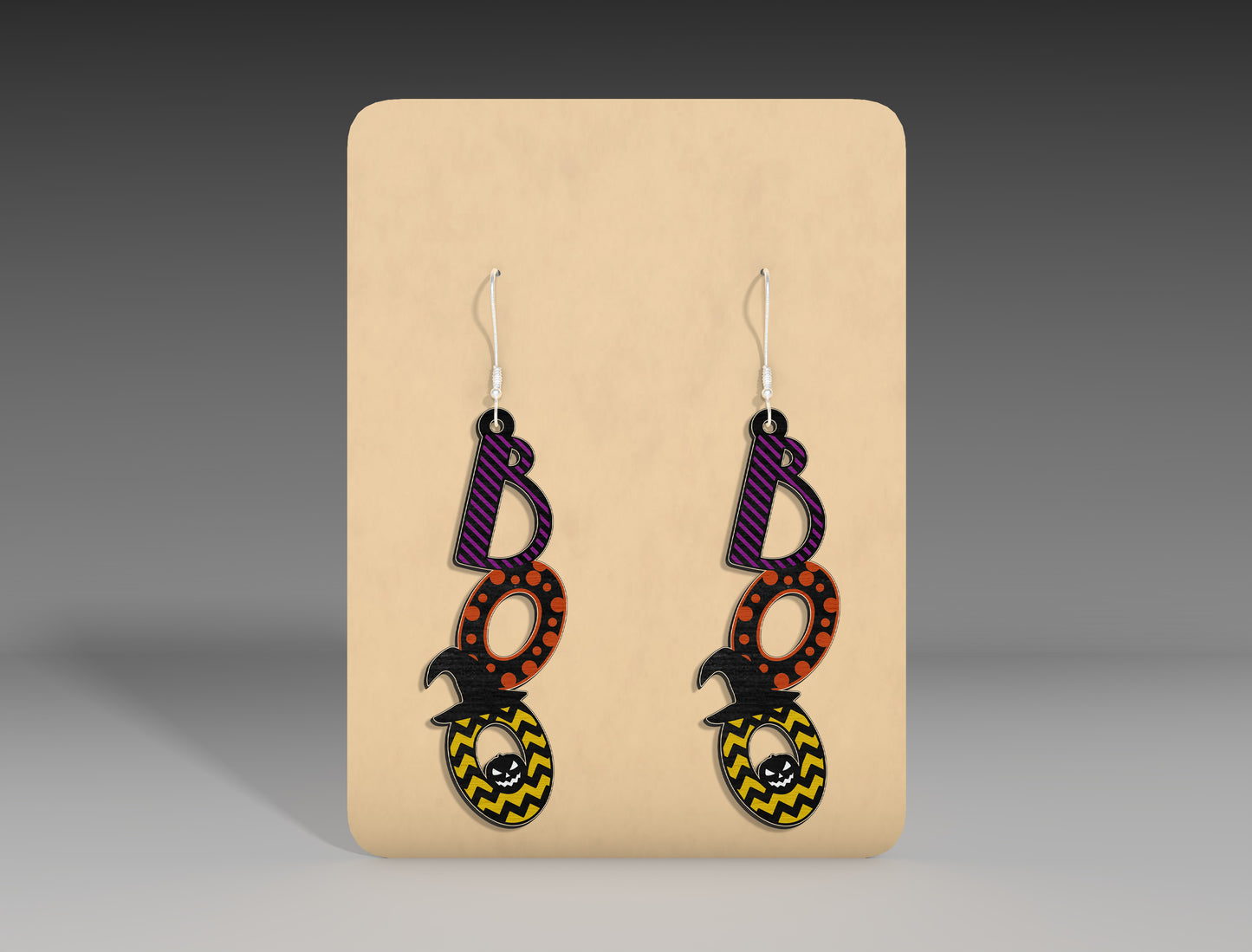 Halloween Pumpkin Gnome Earrings SVG Bundle 3 Designs for Glowforge xTool LightBurn