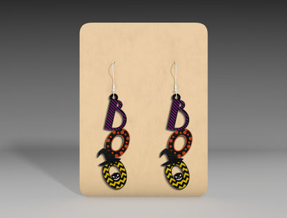 Halloween Pumpkin Gnome Earrings SVG Bundle 3 Designs for Glowforge xTool LightBurn