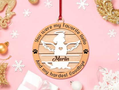 Pet Memorial Ornament SVG Laser Cut File for xTool and Glowforge