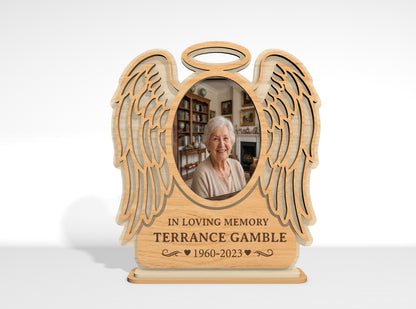 Memorial Photo Frame Tabletop Sign SVG Bundle Laser Cut File for Glowforge, xTool